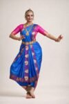Blue and Rose dhothi model dress