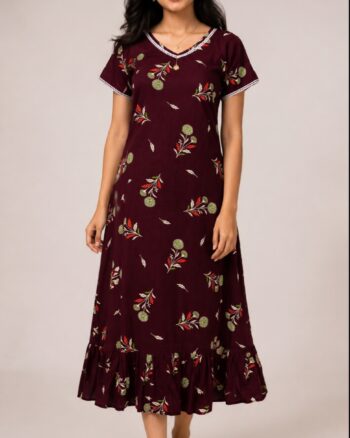 Frock Nighty (COFFEE BROWN)