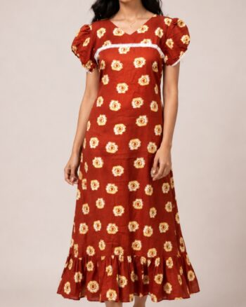 Frock nighty (ORANGE)