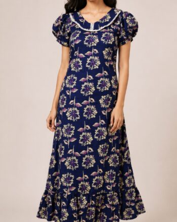 Frock Nighty (NAVY BLUE)